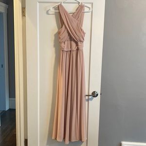 Lulus blush bridesmaid dress - excellent condition